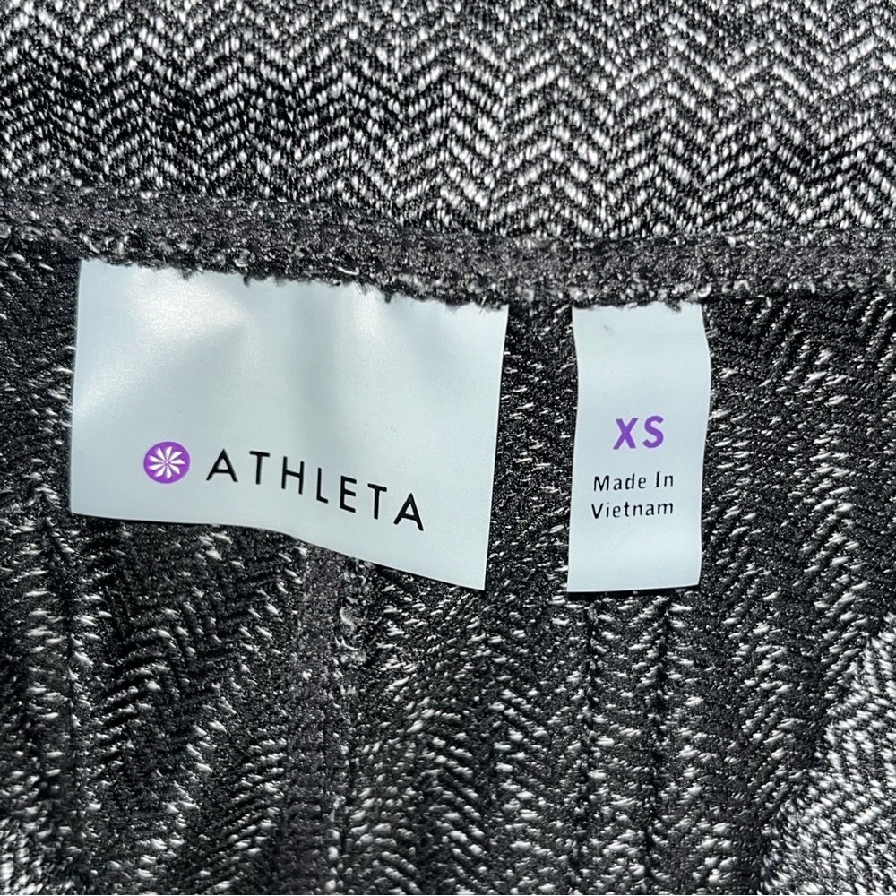Athleta Herringbone Metro High Waisted Legging Black & Grey Size XS - Picture 7 of 10